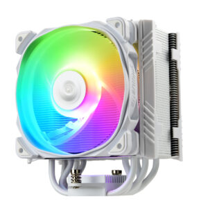 Ventilador disipador cpu gaming enermax ets - t50a - w - argb para intel amd argb 1x12cm blanco