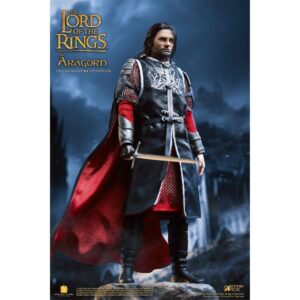 Figura star ace el se?or de los anillos aragorn 2.0 version deluxe real master serie 22.5 cm