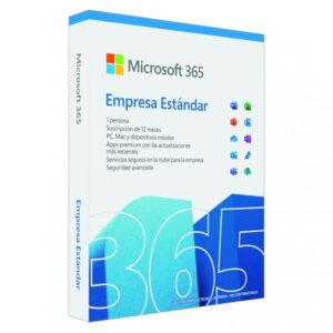 Microsoft office 365 empresa estandar 1 licencia 1 a?o 5 dispositivos caja