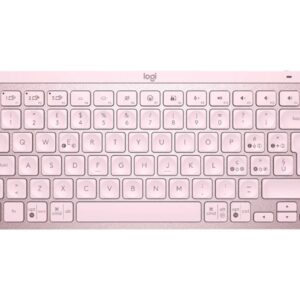 Teclado logitech mx keys mini rosa wireless inalambrico