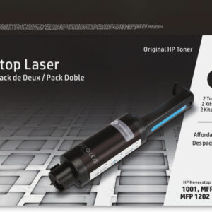 Kit recarga toner original hp neverstop 143ad negro 2 unidades