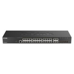 Switch d - link 28 puertos gestionable 24 gigabit ethernet 10 - 100 - 1000 4 sfp