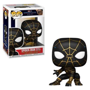Funko pop marvel spiderman no way home spider - man traje dorado y negro 56827
