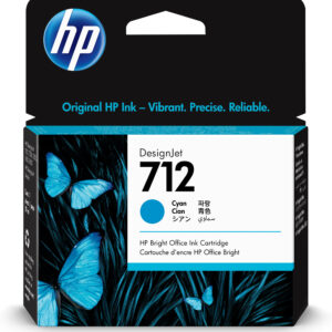 Cartucho tinta hp 712 - 3ed67a -  29 ml -  t210 -  t230 -  t250 -  t630 -  t650 -  cian