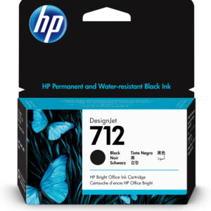 Cartucho tinta hp 712 - 3ed70a -  38 ml -  t210 -  t230 -  t250 -  t630 -  t650 -  negro