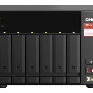 Servidor nas qnap ts - 673a - 8g 8gb 2.5g 6 compartimentos