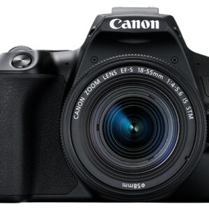 Camara digital canon reflex eos 250d+ef - s 18 - 55mm f - 4 - 5.6 is -   24.1mp -  digic 8 -  4k -  wifi -  bluetooth -  negro