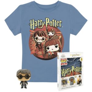 Pop & tee harry potter funko + camiseta trio talla xl de ni?o