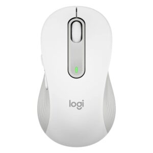 Mouse raton logitech m650 for business grande wireless inalambrico blanco crudo
