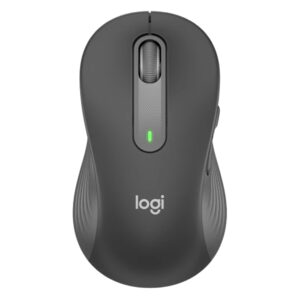 Mouse raton logitech m650 para zurdos optico wireless inalambrico negro