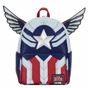 Mini mochila loungefly marvel falcon capit?n am?rica cosplay