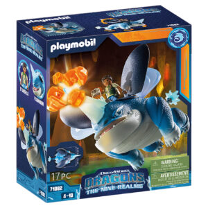 Playmobil dragones: nine realms: plowhorn & d'angelo
