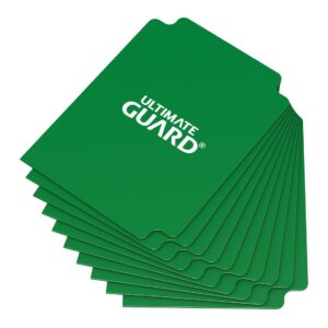 Tarjetas separadoras para cartas ultimate guard tama?o est?ndar verde (10)