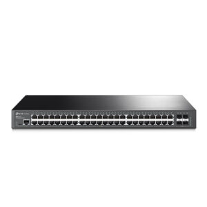 Switch 48 puertos tp - link 10 - 100 - 1000 rack 19 pulgadas 1u +4sfp gestion l2