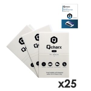 Laminas de proteccion frontales qcharx hidrogel hd qx1 lite 25 unidades