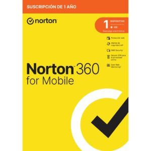 Antivirus norton 360 mobile espa?ol 1 usuario 1 dispositivo 1 a?o caja generic rsp mm gum