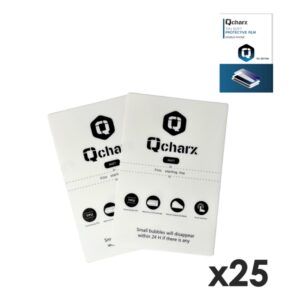 Laminas de proteccion frontales qcharx hidrogel mate anti huellas  para qx1 lite 25 unidades
