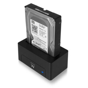 Estacion de acoplamiento ewent ew7012 para unidad de disco duro y de estado solido sata 2.5 pulgadas y 3.5 pulgadas -  usb 3.0
