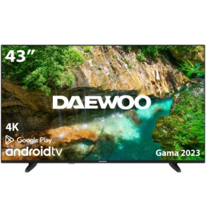 Tv daewoo 43 pulgadas led 4k uhd - 43dm62ua - android smart tv - wifi - hdr - hdmi - usb - bluetooth - tdt 2 - satelite