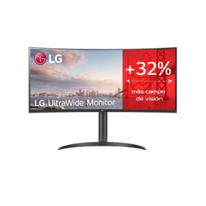 Monitor led lg ips 34wq75c - b 34 pulgadas 3440 x 1440 5ms 21:9 hdmi displayport altavoces reg. altura