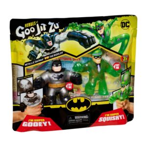 Pack de 2 figuras bandai goo jit zu dc h?roes batman vs the riddler