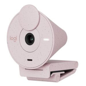 Webcam logitech brio 300 rosado full hd - usb tipo c