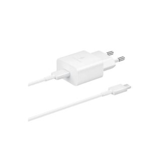 Cargador samsung ep - t1510xwegeu usb - c 15w + cable usb - c blanco