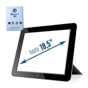 Lamina de proteccion frontal qcharx qx1max para tablet - portatil 18 pulgadas