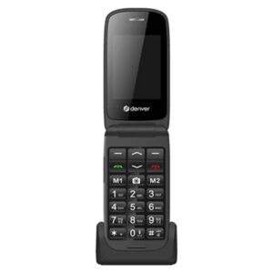 Telefono movil denver 2.4 pulgadas - sms - dual band - dual sim - camara - boton sos - para mayores