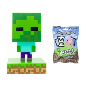 Pack minecraft l?mpara zombie + figura colgante