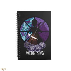 Libreta cinereplicas wednesday addams -  miercoles y violonchelo