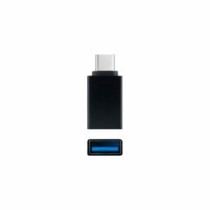 Adaptador usb tipo a a usb tipo c nanocable negro - hembra -  macho