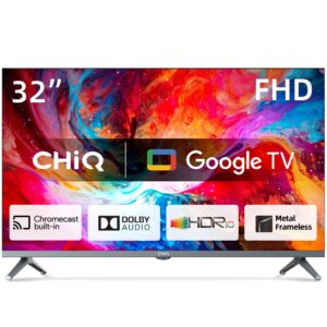 Tv chiq 32 pulgadas led l32m8tg fhd  google tv tv hdmi usb metal smart tv