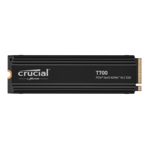 Disco duro interno solido ssd crucial t700 4tb m.2 nvme pci express 5.0