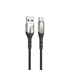 Cable qcharx toronto usb a tipo c 3a - 1 m - zinc negro cordon suave