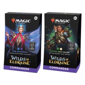 Juego de cartas magic the gatering mazos commander wilds of eldraine 4 mazos ingl?s