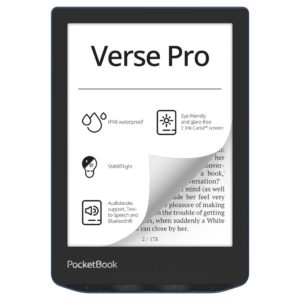 Libro electronico ebook pocketbook verse pro ereader 6 pulgadas 16 gb azul - azure