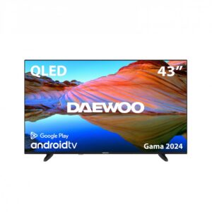 Tv daewoo 43 pulgadas qled 4k uhd - 43dm62qa - android tv