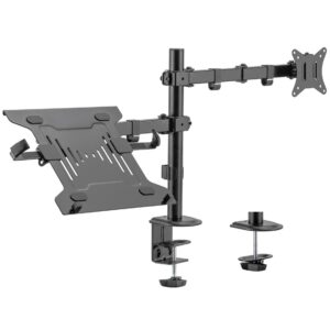 Soporte de escritorio ewent ew1519 para monitor hasta 34 pulgadas y portatil hasta 15.6 pulgadas carga maxima 9kg