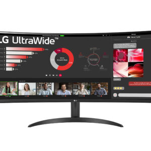 Monitor led lg 34wr50qc - b 34 pulgadas 3440 x 1440 5ms hdmi displayport gaming