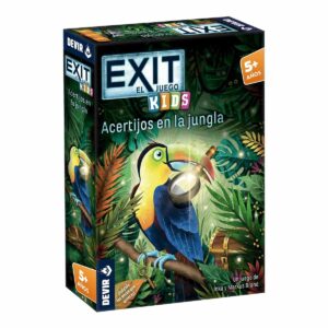 Juego de mesa devir exit kids acertijos en la jungla
