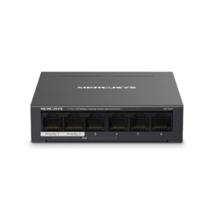 Switch mercusys ms106lp 6 puertos -  10 - 100mbps -  rj45 4p poe