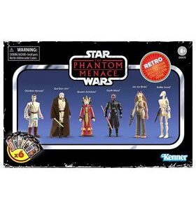 Figuras hasbro star wars phantom menace retro collection