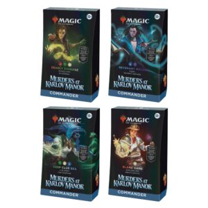 Juego de cartas magic the gatering mazos commander murders at karlov manor 4 mazos ingl?s