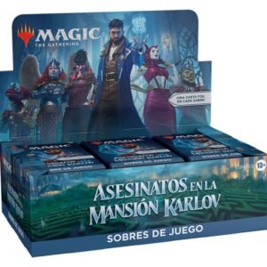 Caja de sobres magic the gathering sobres de juego asesinatos en la mansi?n karlov espa?ol