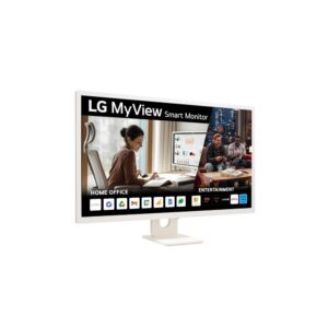 Monitor  led ips lg 27sr50f 27 pulgadas 14ms 1920 x 1080 hdmi smart tv wifi blanco
