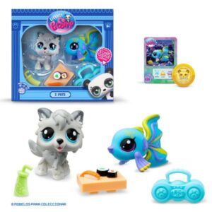 Mascotas little pet shop pack de 2 mascotas -  1 unidad aleatoria