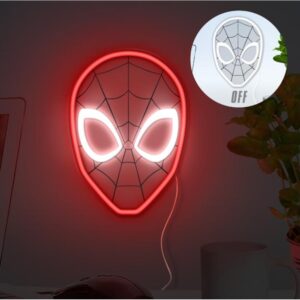 L?mpara de pared paladone spiderman luz led neon