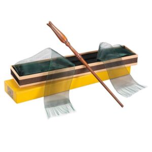 Replica the noble collection harry potter varita de luna lovegood en caja de olivander