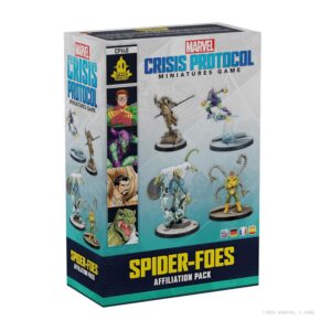Juego de mesa marvel crisis protocol spider - foes affiliation pack edad recomendada 14 a?os
